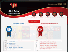 Tablet Screenshot of milmix.com.br